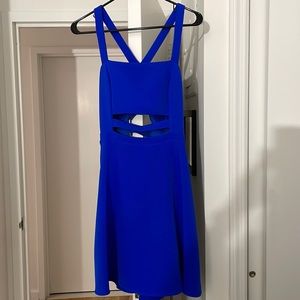 Blue dress with cutouts